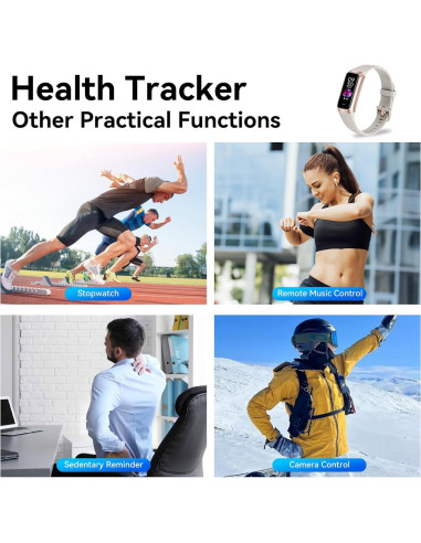 Rastreador de Fitness APPBYER C60 - Monitoreo Cardíaco y Sueño