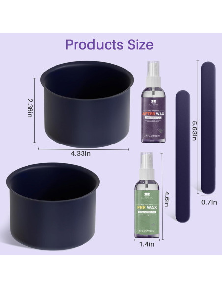 Forros de Silicona para Recipientes de Cera BLITZWAX 2 Pcs Forros de Silicona para Recipientes de Cera BLITZWAX 2 Pcs