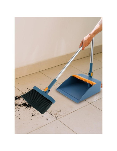 Juego de Escoba, Recogedor y Escobilla SHASUXTING Azul
