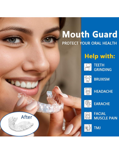 Protector Bucal Auronp para Rechinar Dientes - 8 Paquetes