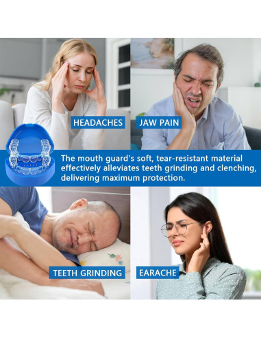 Protector Bucal Auronp para Rechinar Dientes - 8 Paquetes