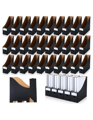 Organizador de Revistas Geyee 50 Piezas Cartón Negro