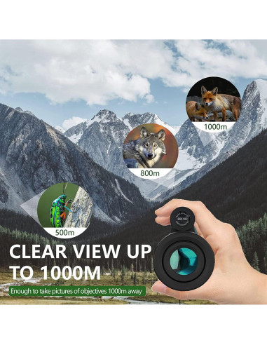 Monocular 80x100 PhysioPhyx HD para Smartphone - Alta Potencia