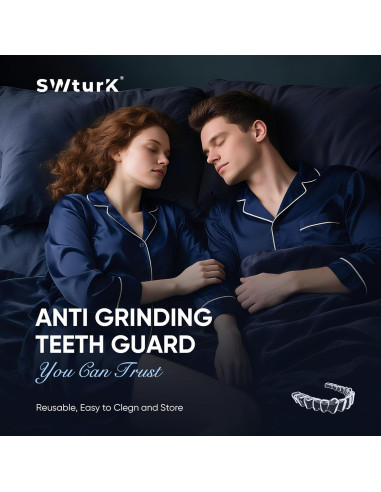 Protector Bucal Reutilizable SWturK para Rechinar Dientes - 4 Piezas