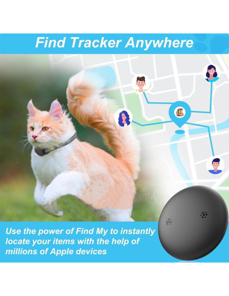 Rastreador GPS para Gatos Vebiso, Impermeable, Sin Cuota Mensual Rastreador GPS para Gatos Vebiso, Impermeable, Sin Cuota Mensual
