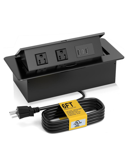 Toma de Corriente Empotrada Kungfuking con USB C 20W - Negro Toma de Corriente Empotrada Kungfuking con USB C 20W - Negro