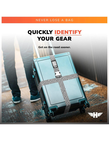 Correas de Equipaje HERO - Juego de 2, 700 lbs, Ajustables 187.96 cm Correas de Equipaje HERO - Juego de 2, 700 lbs, Ajustables 187.96 cm