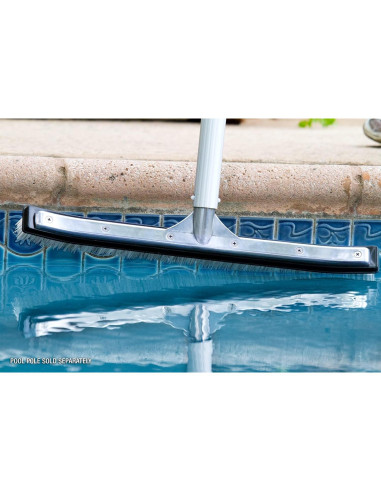 Cepillo de Piscina Poolmaster 20173 45.7 cm Aluminio y Cerdas Combinadas
