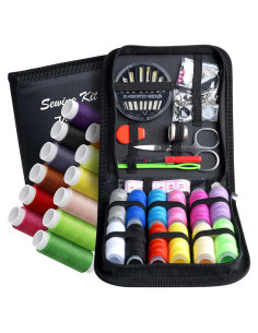 Kit de Costura Marcoon Mini Portátil 74 Piezas Accesorios