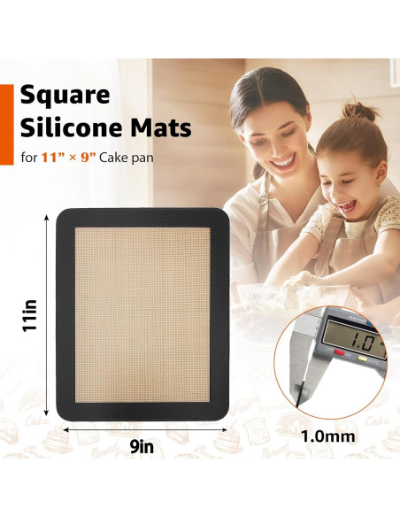 Tapetes de Silicona para Horno Sun3drucker 9x11" Antiadherentes Tapetes de Silicona para Horno Sun3drucker 9x11" Antiadherentes