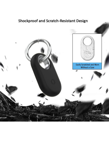 Paquete de 4 fundas de silicona Luckybay para SmartTag2 2023