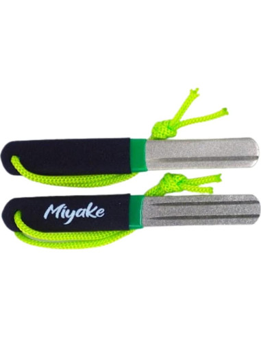 Afilador de Anzuelos de Pesca Miyake Doble Lado Diamante 800/600