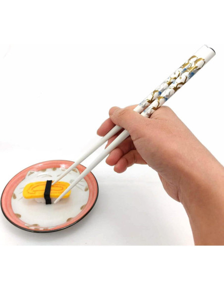 Juego de Palillos de Bambú Reutilizables JapanBargain 23 cm Juego de Palillos de Bambú Reutilizables JapanBargain 23 cm