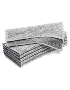 Paños de Cocina NESTLY 6 Pcs Fibra de Carbón de Bambú 20x20cm