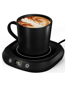 Calentador de Tazas Eléctrico GNIYUIX Negro con 5 Temperaturas