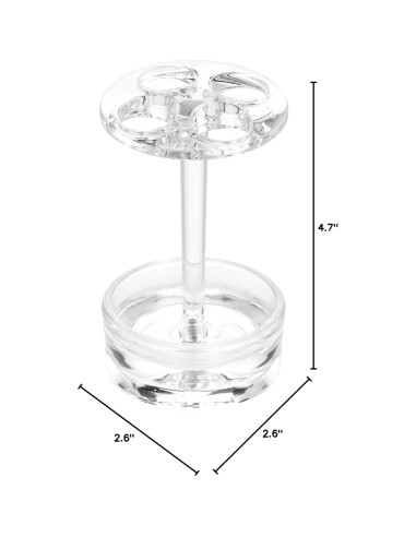 Soporte para Cepillos de Dientes InterDesign Eva Transparente