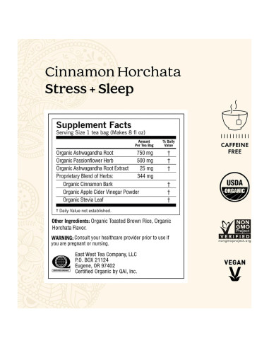 Té Orgánico Yogi Canela Horchata 64 Bolsitas - Sueño