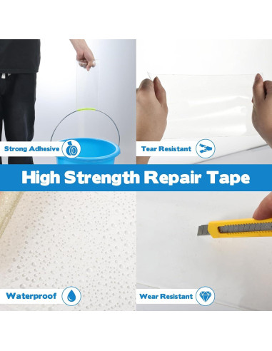 Cinta de Reparación Impermeable AIHSUMC 3.35m x 11.43cm
