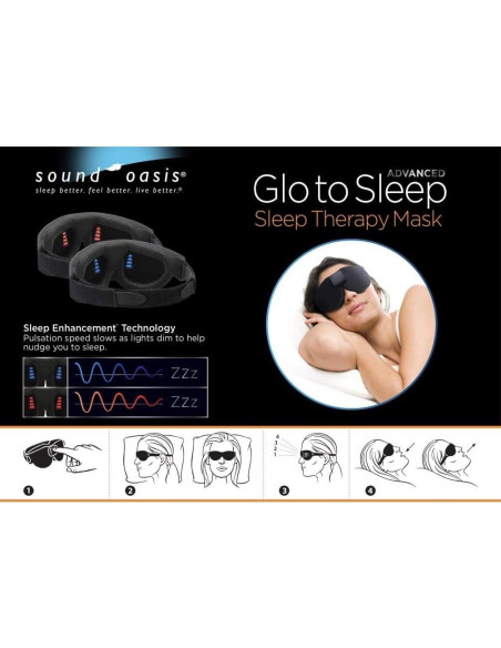 Máscara de Sueño Sound Oasis GTS-2000 con Puntos Glo Máscara de Sueño Sound Oasis GTS-2000 con Puntos Glo
