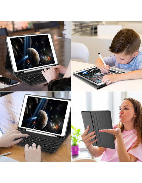 Funda con Teclado Inalámbrico COO para iPad 10.2" 9 Gen Funda con Teclado Inalámbrico COO para iPad 10.2" 9 Gen
