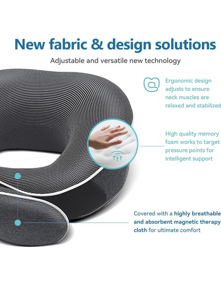 Almohada de Viaje Proglobe Espuma de Memoria Ajustable Almohada de Viaje Proglobe Espuma de Memoria Ajustable