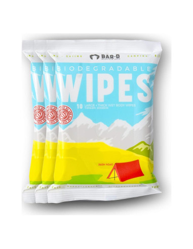 Toallitas Biodegradables Bar-D con Aloe Vera y Árbol de Té