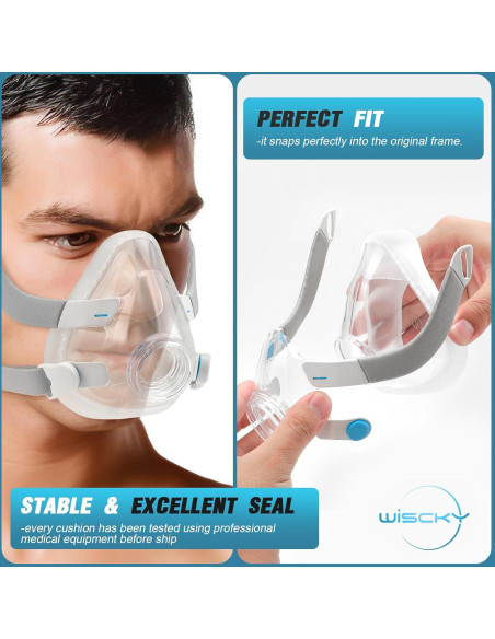 Cojín de Reemplazo Wiscky para Máscara AirFit F20 Pequeño - 2 Paquetes Cojín de Reemplazo Wiscky para Máscara AirFit F20 Pequeño - 2 Paquetes
