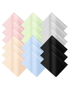 Paquete de 18 paños de microfibra vonper 15x18 cm multicolor