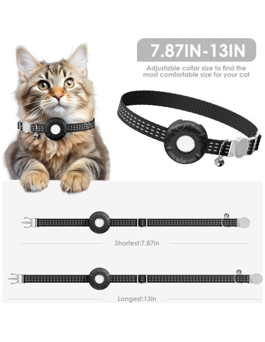 Rastreador GPS para Gatos ZFSJTAG, Ligero y Sin Cuota Mensual