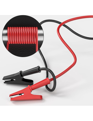 Cables de Prueba Eléctrica Goupchn 0.5m con Clips Cocodrilo 5PCS