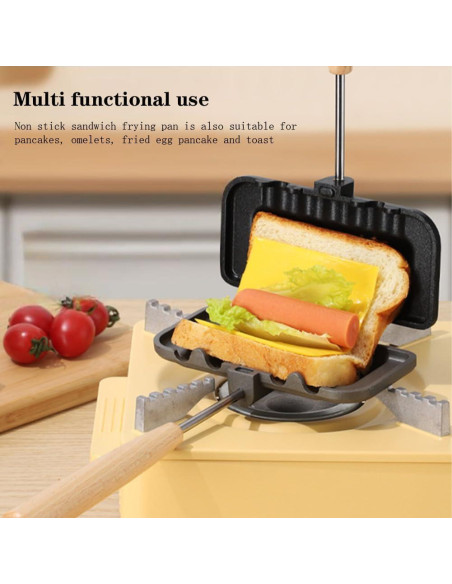 Horno de Sándwich Caliente GarveeHome 22x13 cm Antiadherente Horno de Sándwich Caliente GarveeHome 22x13 cm Antiadherente