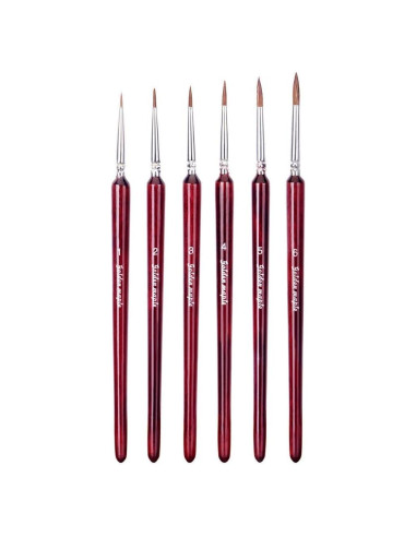 Juego de Pinceles de Sable Golden Maple - 6 Piezas para Pintura