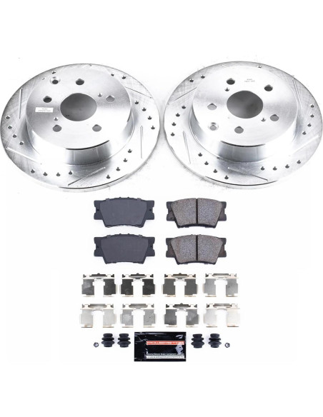 Kit de Freno Deportivo Power Stop K4671 con Discos Perforados Kit de Freno Deportivo Power Stop K4671 con Discos Perforados
