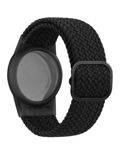 Soporte Pulsera Airtag Vancle Nylon Ajustable Negro 2