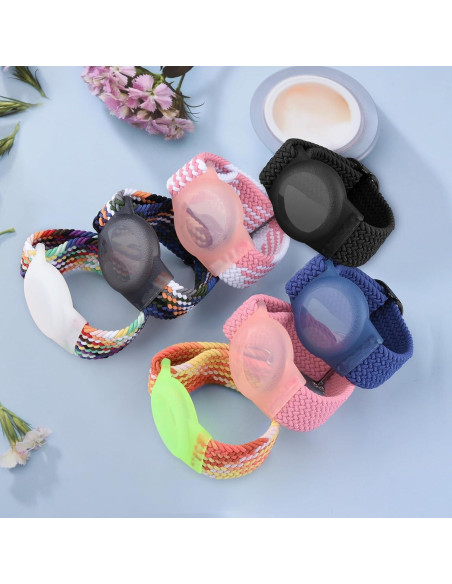 Soporte Pulsera Airtag Vancle Nylon Ajustable Negro Soporte Pulsera Airtag Vancle Nylon Ajustable Negro