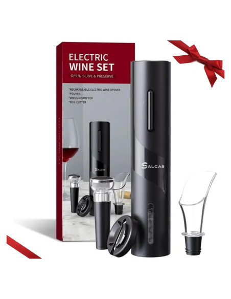 Abrebotellas Eléctrico SALCAS SE01 4 en 1 para Vino Abrebotellas Eléctrico SALCAS SE01 4 en 1 para Vino