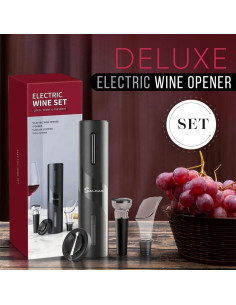 Abrebotellas Eléctrico SALCAS SE01 4 en 1 para Vino 2