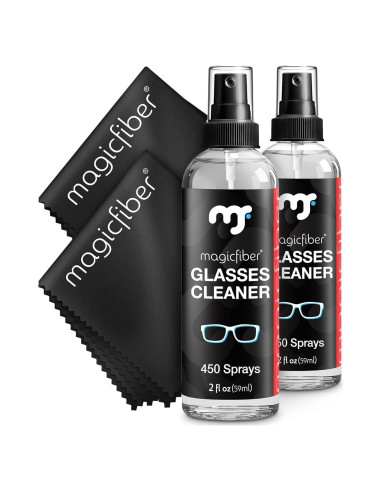 Kit Limpiador de Gafas MagicFiber - 2 Aerosoles + 2 Paños