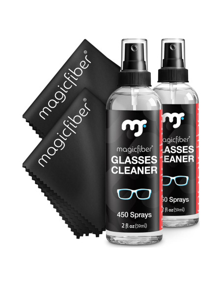 Kit Limpiador de Gafas MagicFiber - 2 Aerosoles + 2 Paños Kit Limpiador de Gafas MagicFiber - 2 Aerosoles + 2 Paños