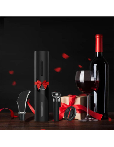 Abrebotellas Eléctrico SALCAS SE01 4 en 1 para Vino