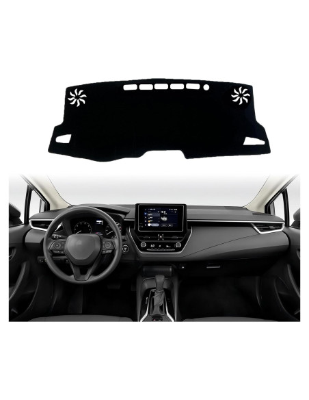 Cubierta de tablero Airyfluxx para Toyota Corolla 2019-2024 Cubierta de tablero Airyfluxx para Toyota Corolla 2019-2024
