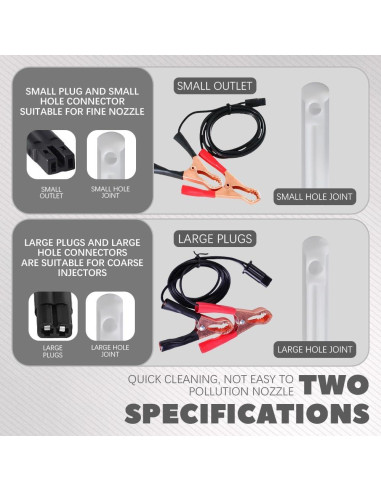 Kit de Limpiador de Inyectores de Combustible PACLVIO 4 Piezas