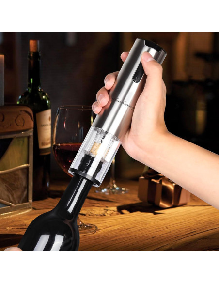 Juego de Abridor de Vino Eléctrico Glendaveny 7 en 1 Plateado Juego de Abridor de Vino Eléctrico Glendaveny 7 en 1 Plateado