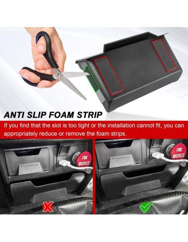 Caja de Almacenamiento Tmipakioy para Consola Central Toyota 4Runner 2014-2024