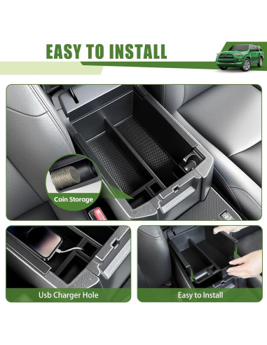 Organizador de Consola Central Qyebbk para Toyota 4Runner 2010-2024