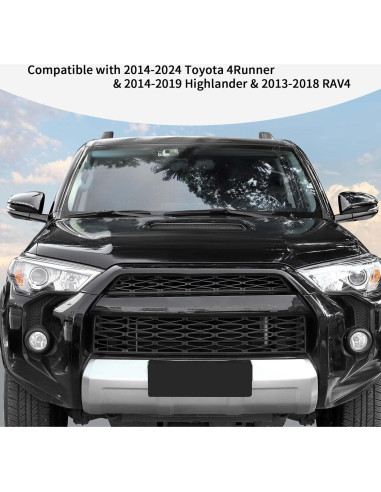 Cubiertas de Espejo Linskip para Toyota 4Runner 2014-2024 y RAV4 2013-2018, Fibra de Carbono