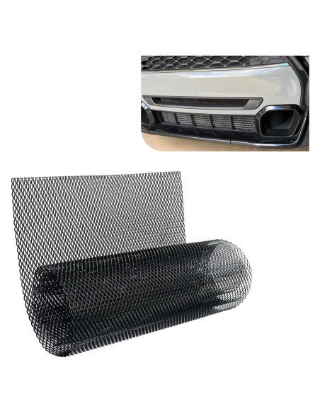 Malla de Rejilla para Automóvil Zeathery 100x33cm Negra Malla de Rejilla para Automóvil Zeathery 100x33cm Negra