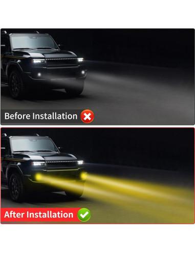 Lámpara de Niebla LED LaIIker para Toyota Land Cruiser 250 2024