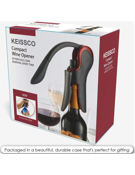 Abrebotellas de Vino KEISSCO Compacto con Cortador