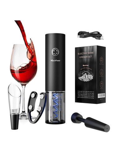 Abridor de Vino Eléctrico Marchpower, Portátil y Automático